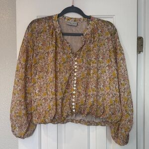 Dress Forum Floral Blouse Size Medium